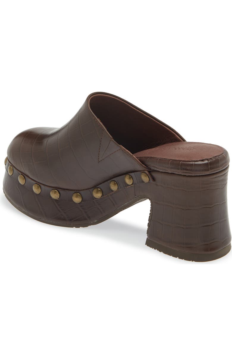 Chocolat Blu Hester Platform Clog, Alternate, color, Brown Embossed Crocodile