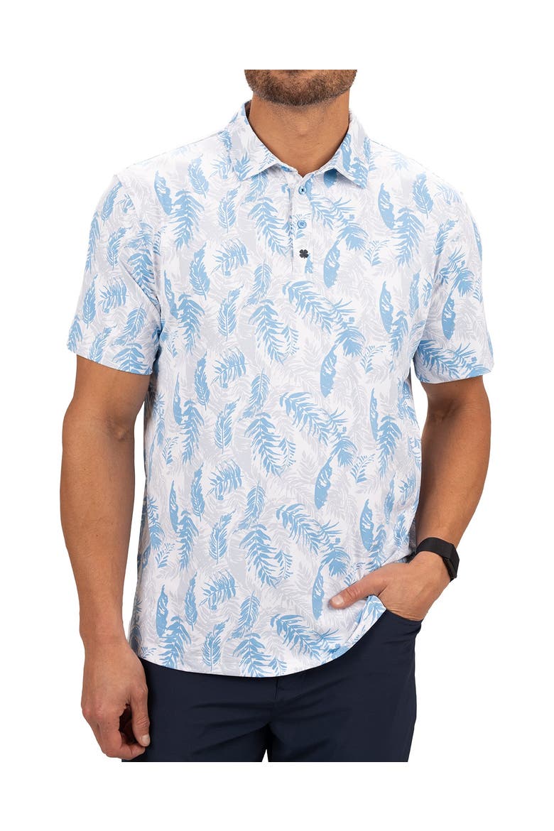 Hidden Clover Polo, Main, color, Blue