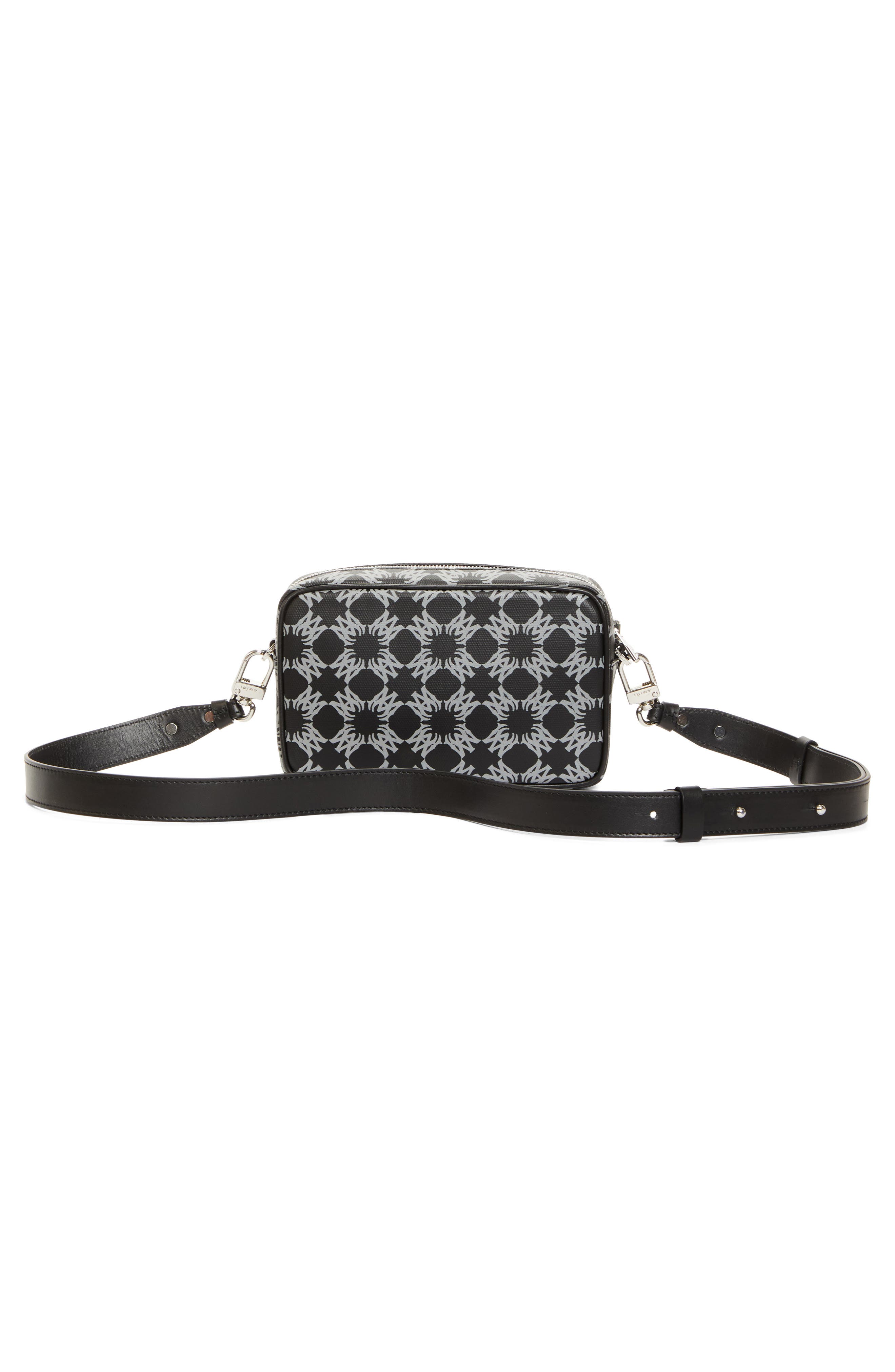 AMIRI Quad Monogram Coated Canvas Camera Bag, Alternate, color, 