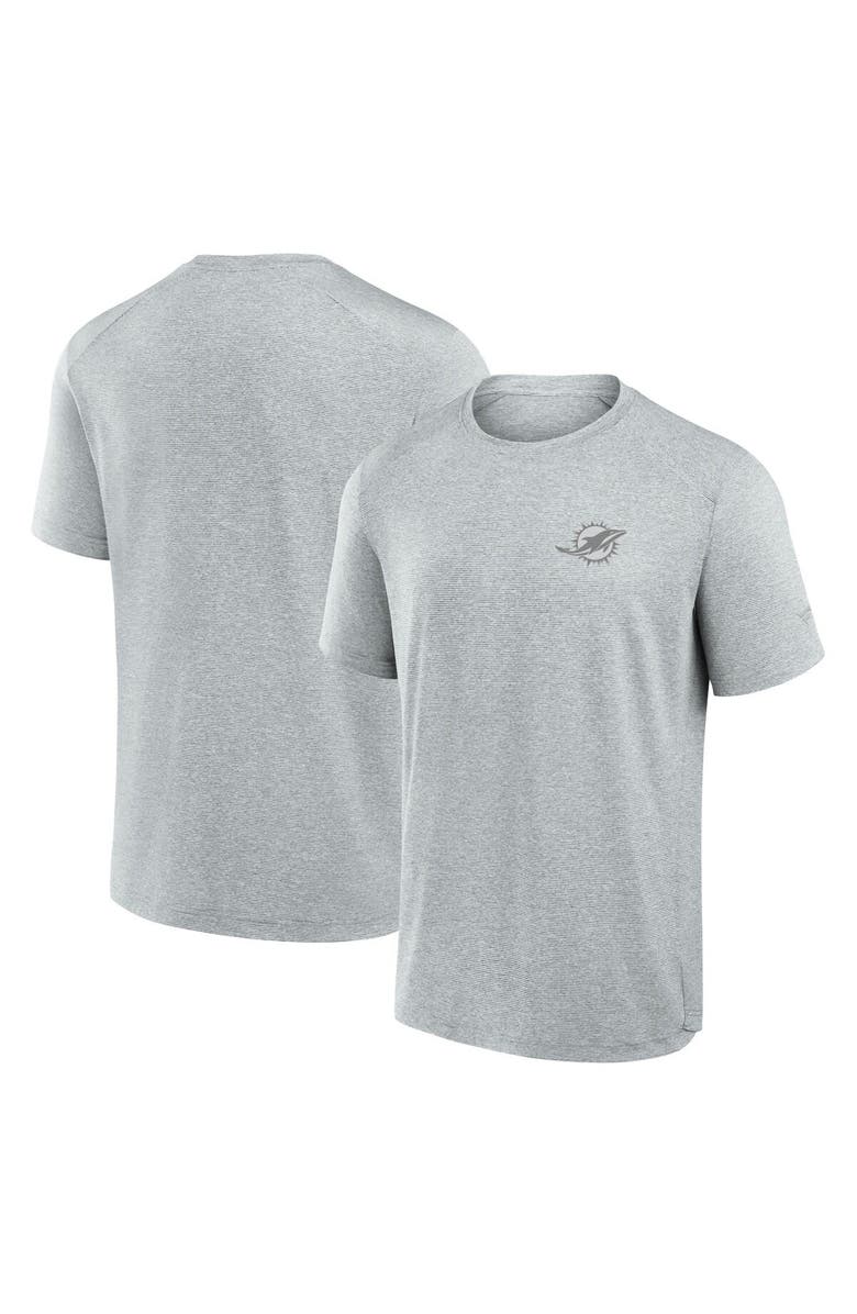 Fanatics Signature Men's Fanatics Signature Gray Miami Dolphins Front Office Tech T-Shirt, Alternate, color, Gray
