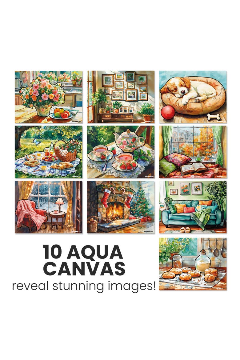 Reusable Water Painting Activity Kit for Seniors - Dementia-Friendly Crafts, Alternate, color, Home
