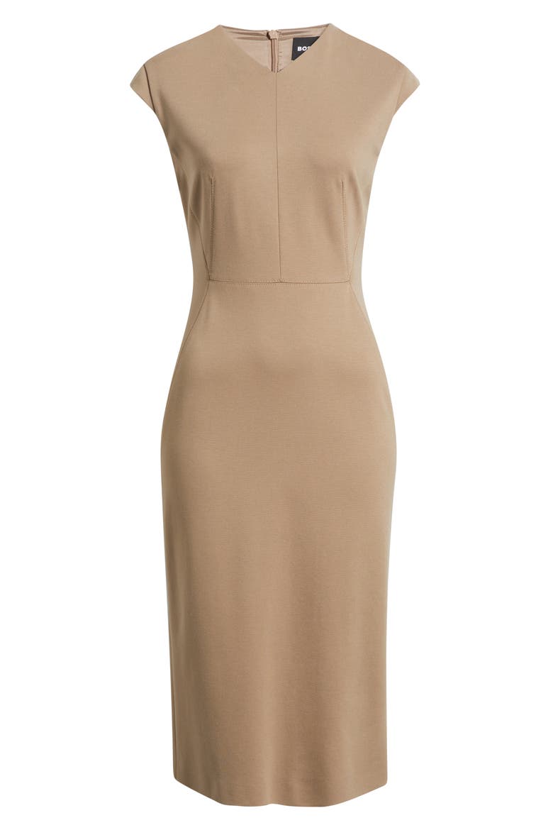 Dulisa Sheath Dress, Alternate, color, OPEN BRN