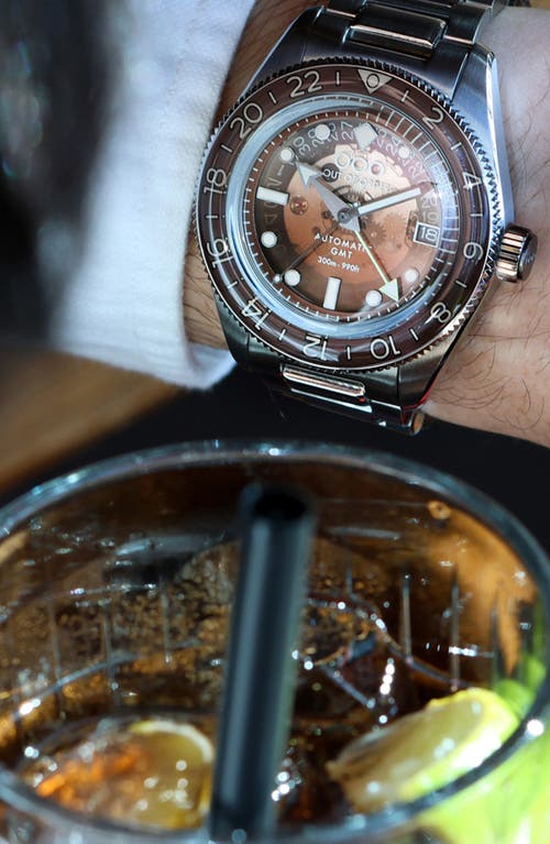 Out Of Order Shaker Automatic Gmt Bracelet Watch, 40mm In Cuba Libre Limited Edition