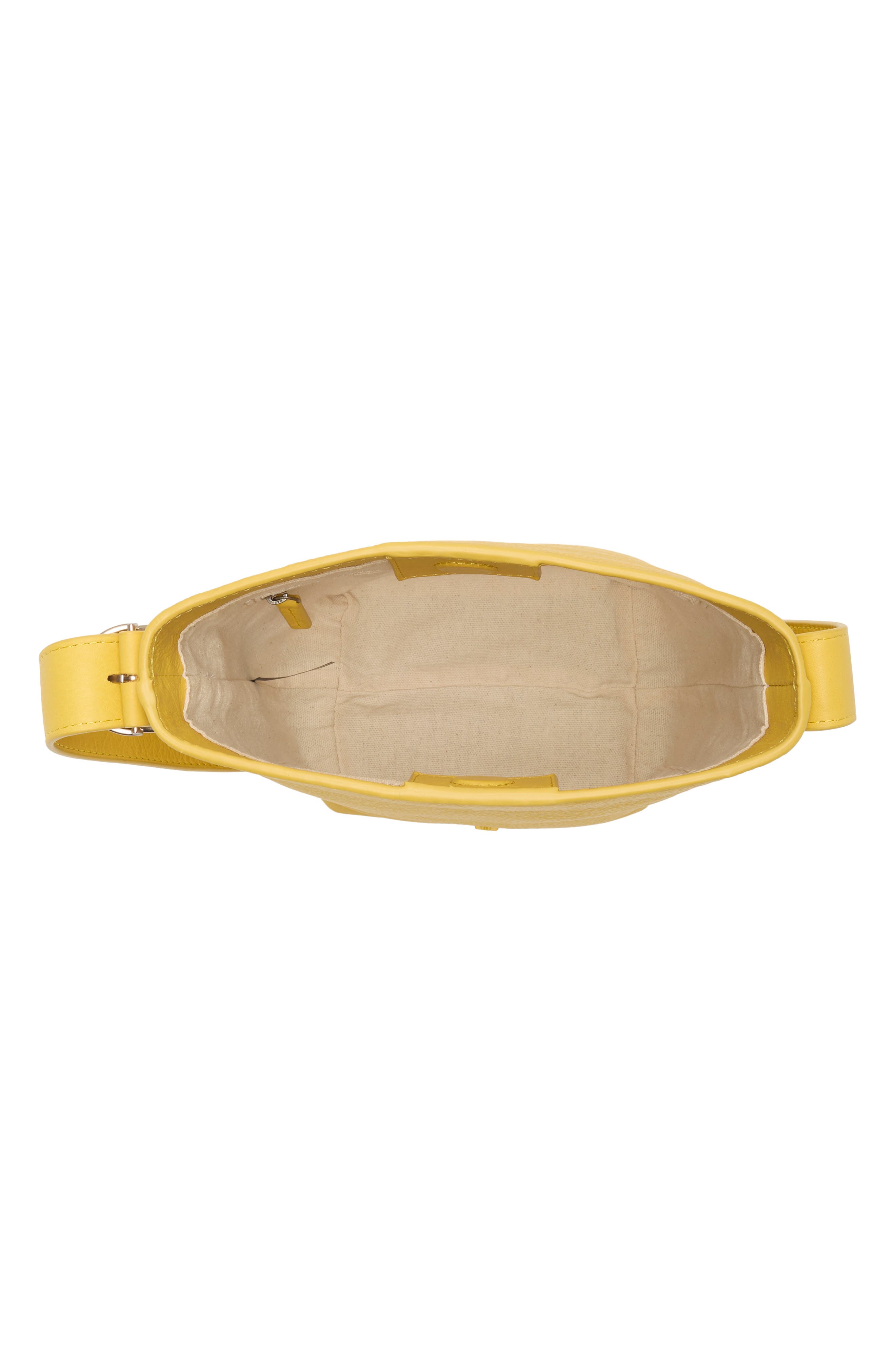Jayden Leather Bucket Crossbody Bag, Alternate, color, DIJON