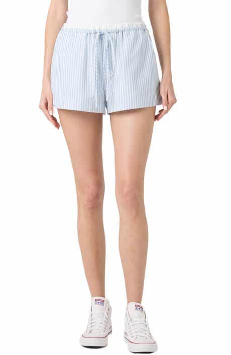 BLANKNYC Stripe Cotton Blend Shorts