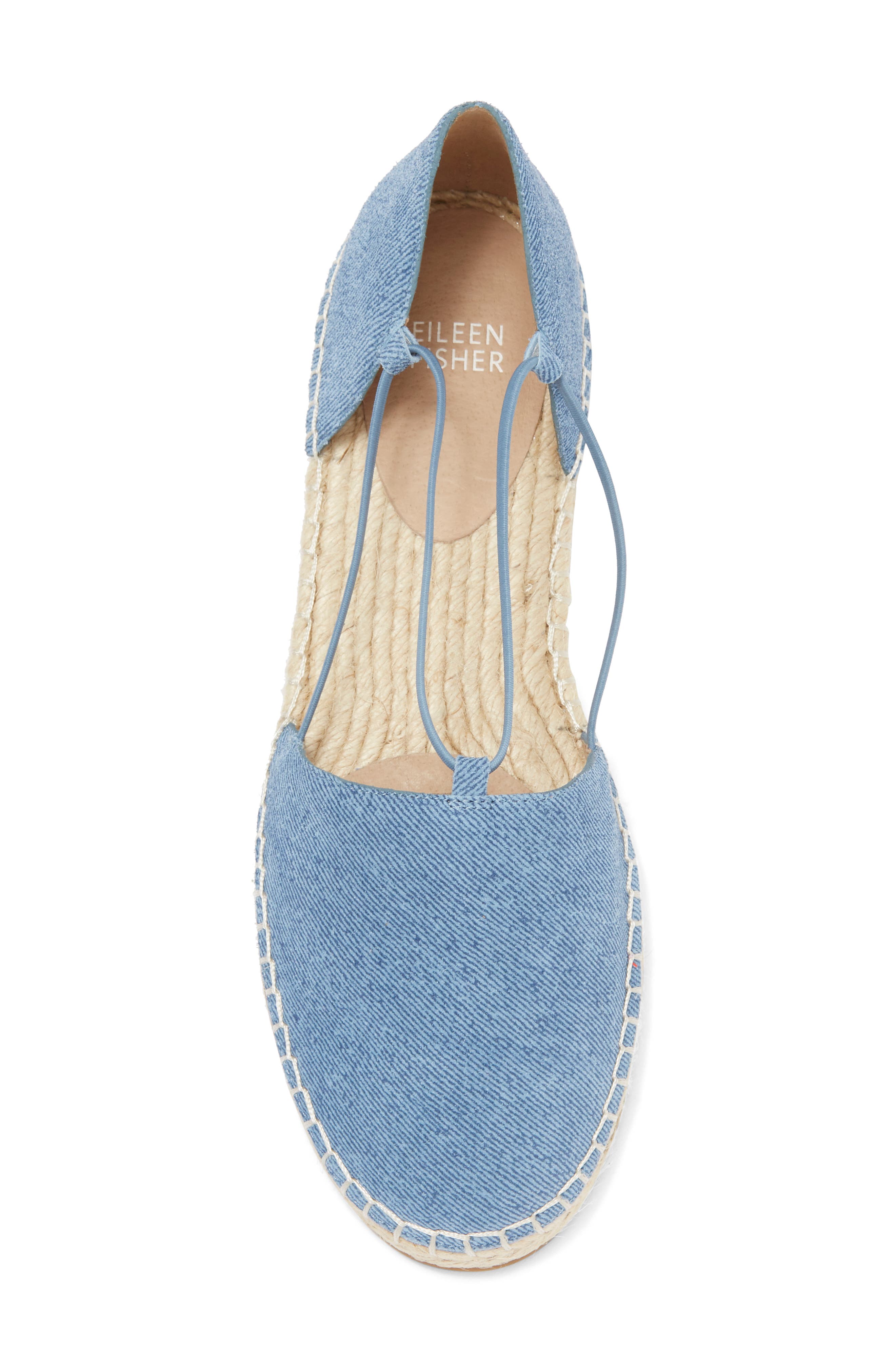 Eileen Fisher Lee Espadrille Flat, Alternate, color, Denim