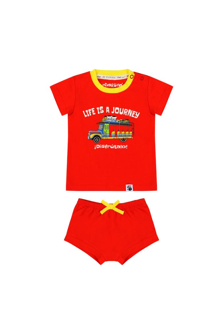 Suave Baby Tee and Bloomer Shorts Set, Main, color, Chiva