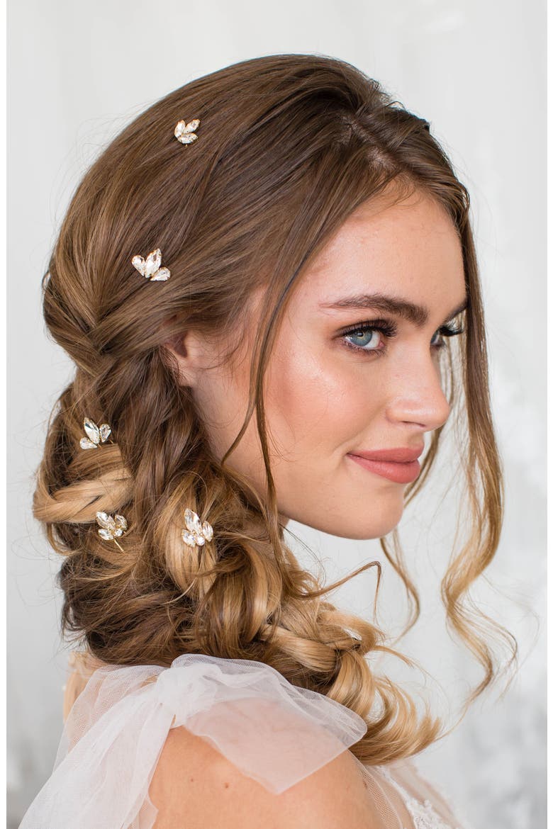 Heo Set of 5 Hair Pins (Nordstrom Exclusive), Alternate, color, GOLD