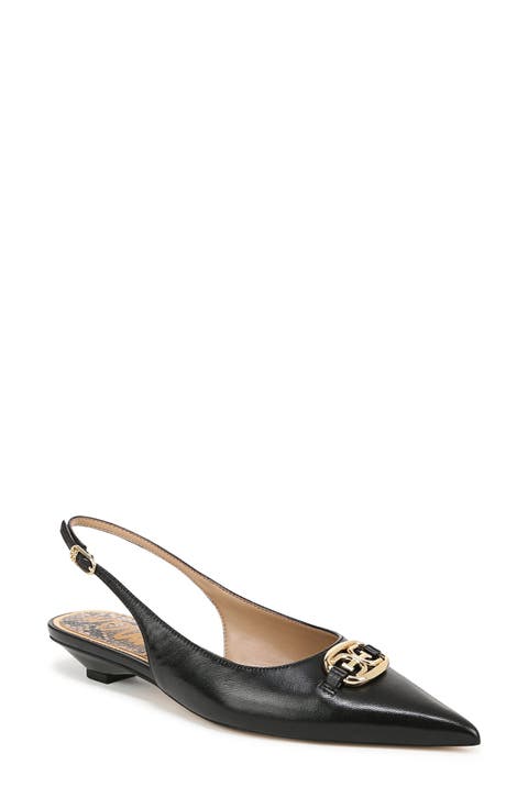 Aggie Pointed Toe Slingback Flat (Women)