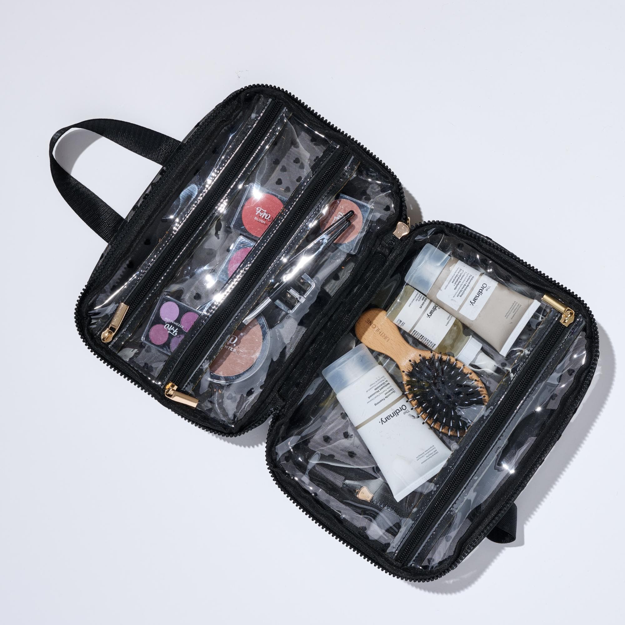 URBAN EXPRESSIONS HANDBAGS Kiss & Carry Travel Organizer, Alternate, color, Black