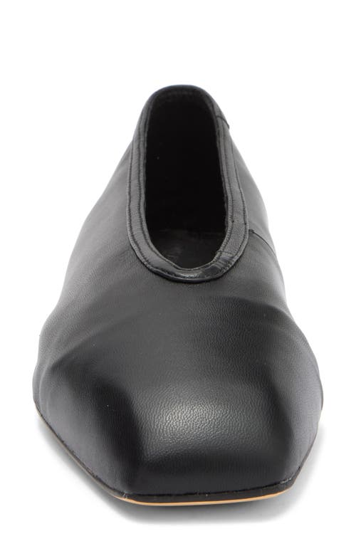 Tony Bianco Bianca Black Nappa Flats In Black Nappa