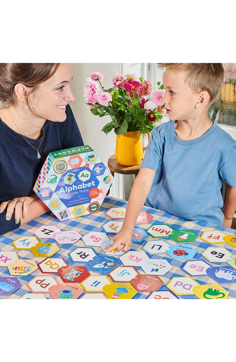 eeBoo Alphabet Puzzle Pairs Game, Alternate, color, 