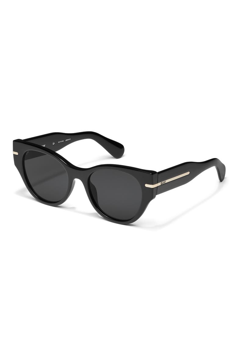 Chit Chat 53mm Cat Eye Sunglasses, Alternate, color, BLACK/ SMOKE