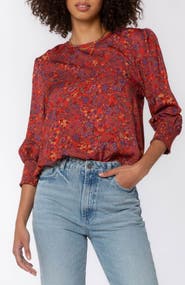 VELVET HEART Clemence Paisley Pullover Top