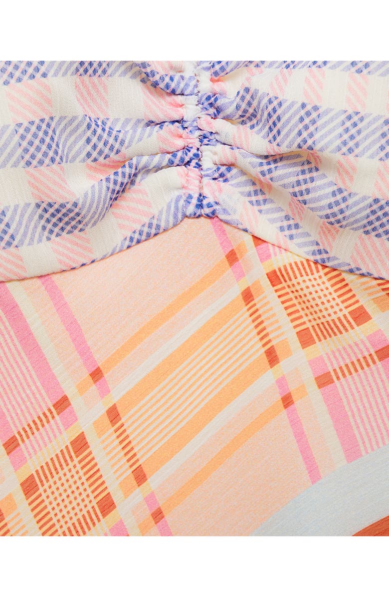 MANGO Check Midi Slipdress, Alternate, color, 