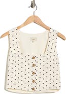 DL1961 Lizze Button Crop Top