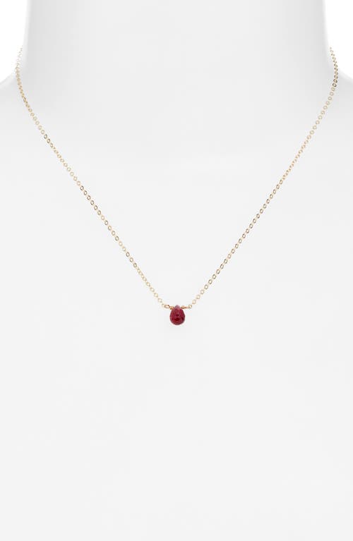 Nashelle Birthstone Pendant Necklace In Gold