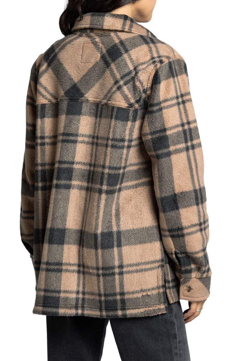 Thread 
Supply Santa Fe Plaid Fleece Shirt Jacket, Alternate, color, 