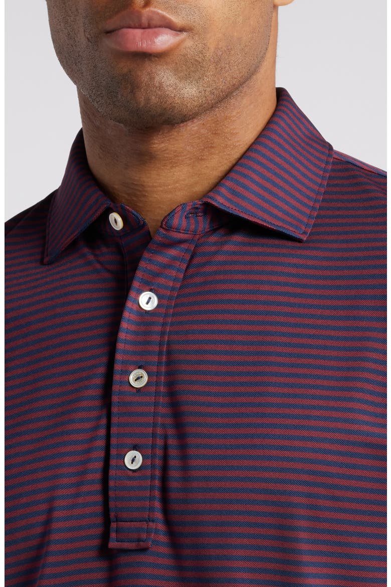 Mood Stripe Performance Mesh Polo, Alternate, color, NAVY