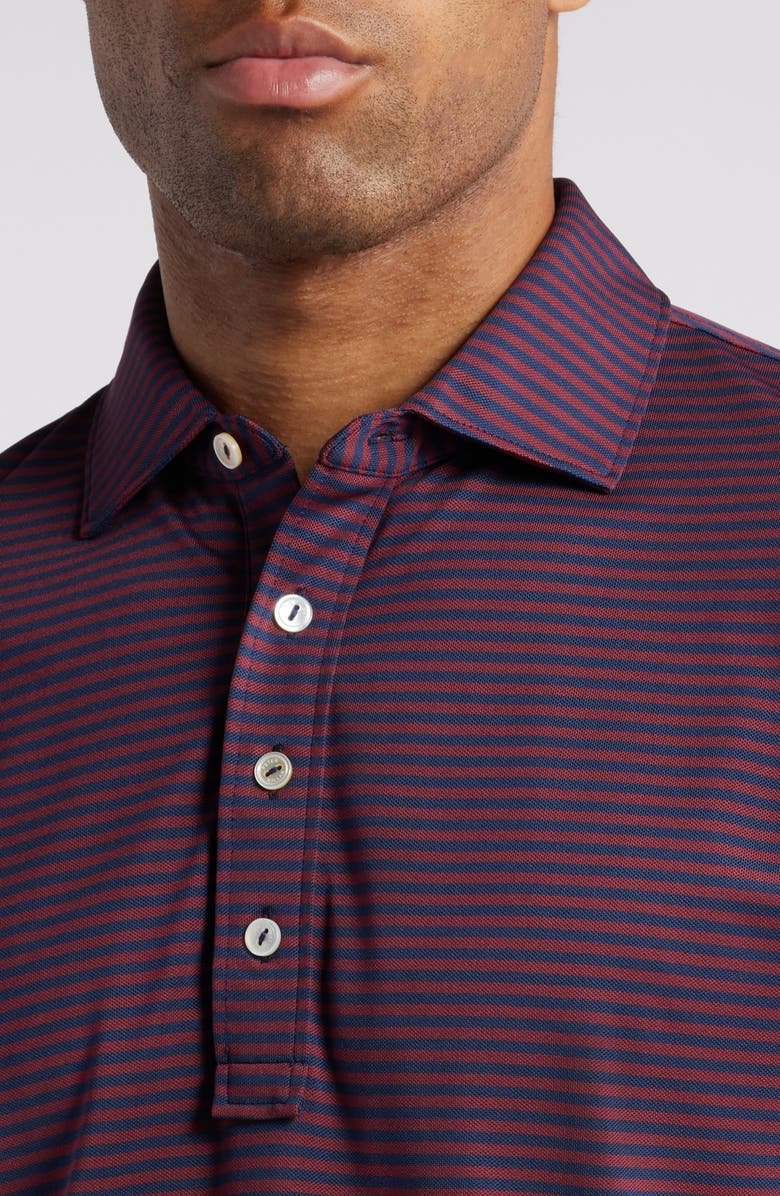 Peter Millar Mood Stripe Performance Mesh Polo, Alternate, color, 