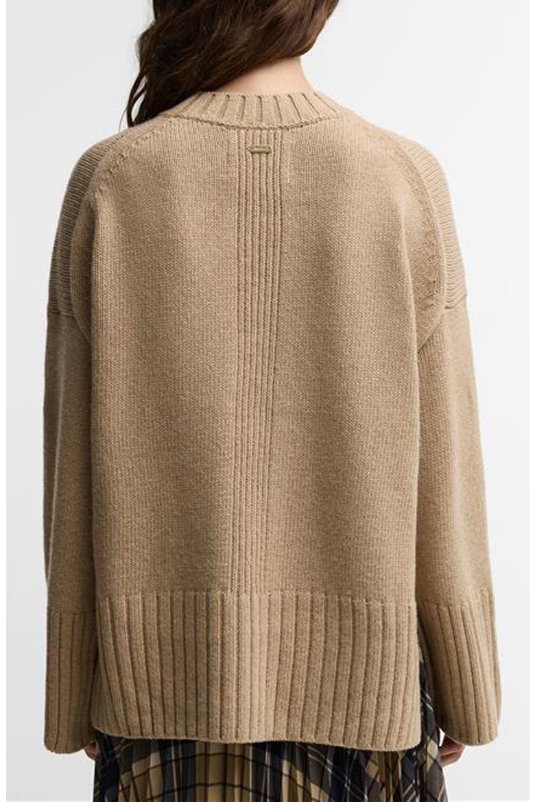 Gaia Crewneck Sweater, Alternate, color, WARM TRENCH