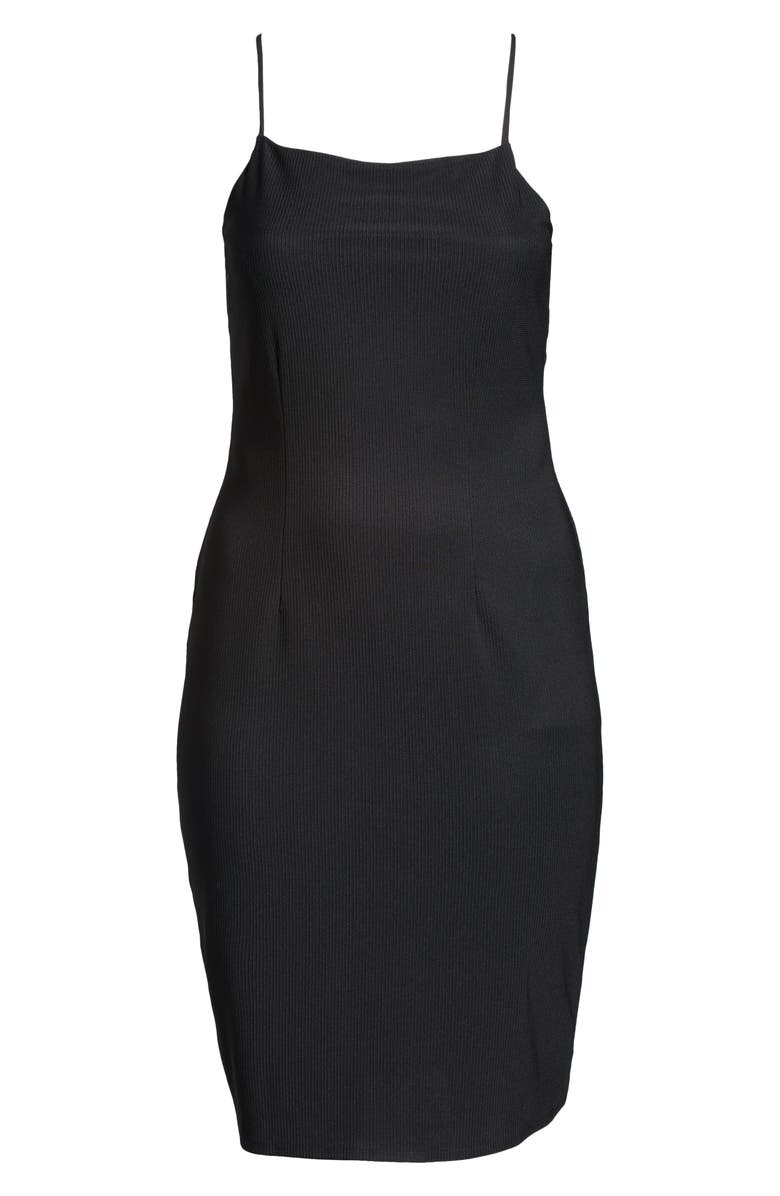 Open Edit Sleeveless Rib Dress, Alternate, color, 