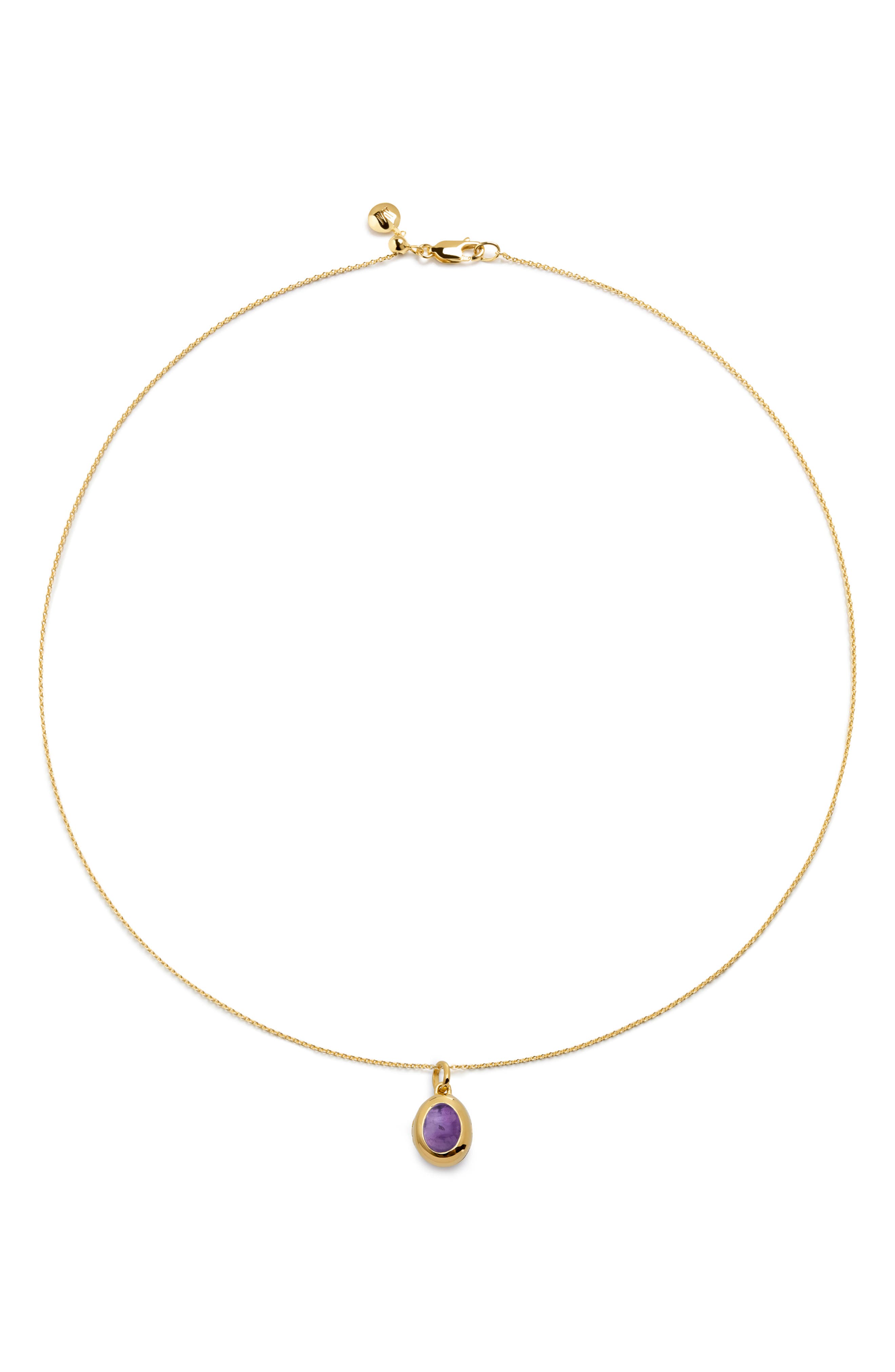 18CT GOLD VERMEIL / AMETHYST