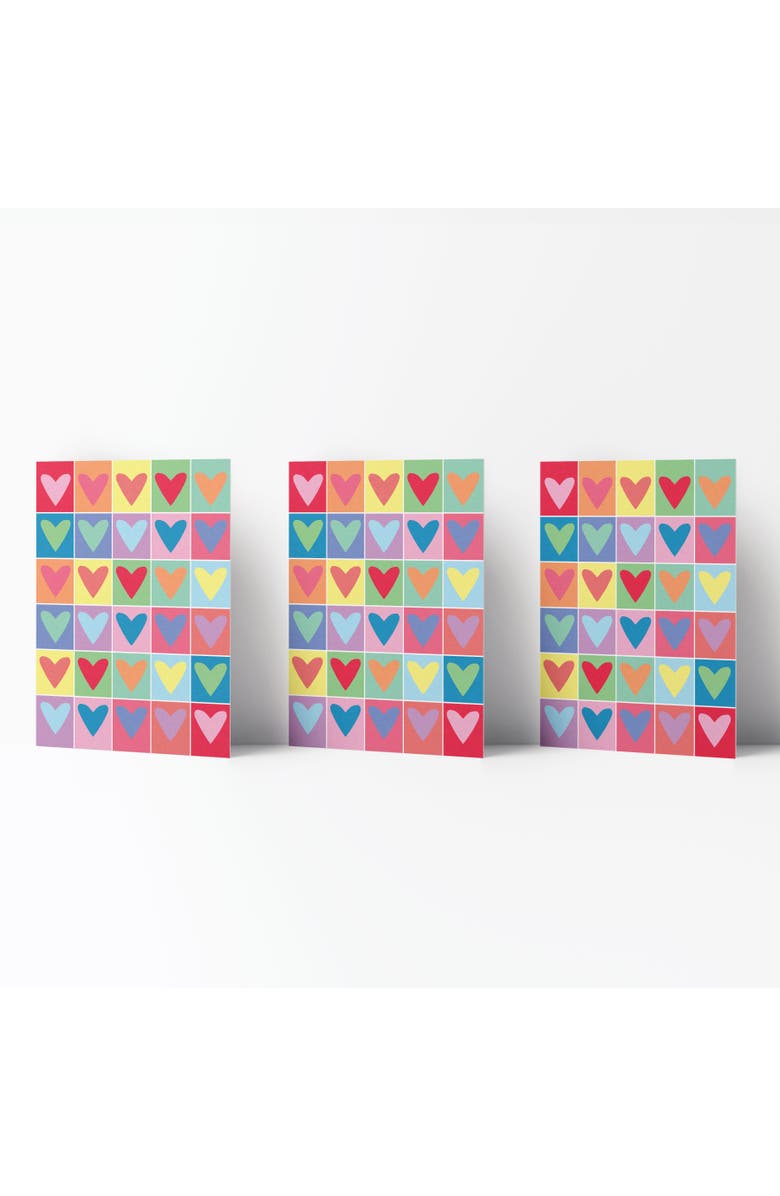 Ramus & Co Love/Valentine's Greeting Cards "Rainbow Hearts", Main, color, Multi-Pack