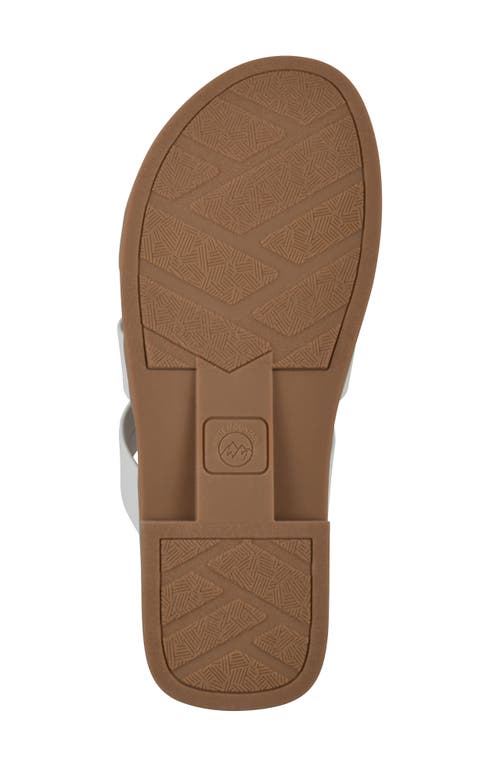 Cliffs By White Mountain Koala Slide Sandal In White Smooth