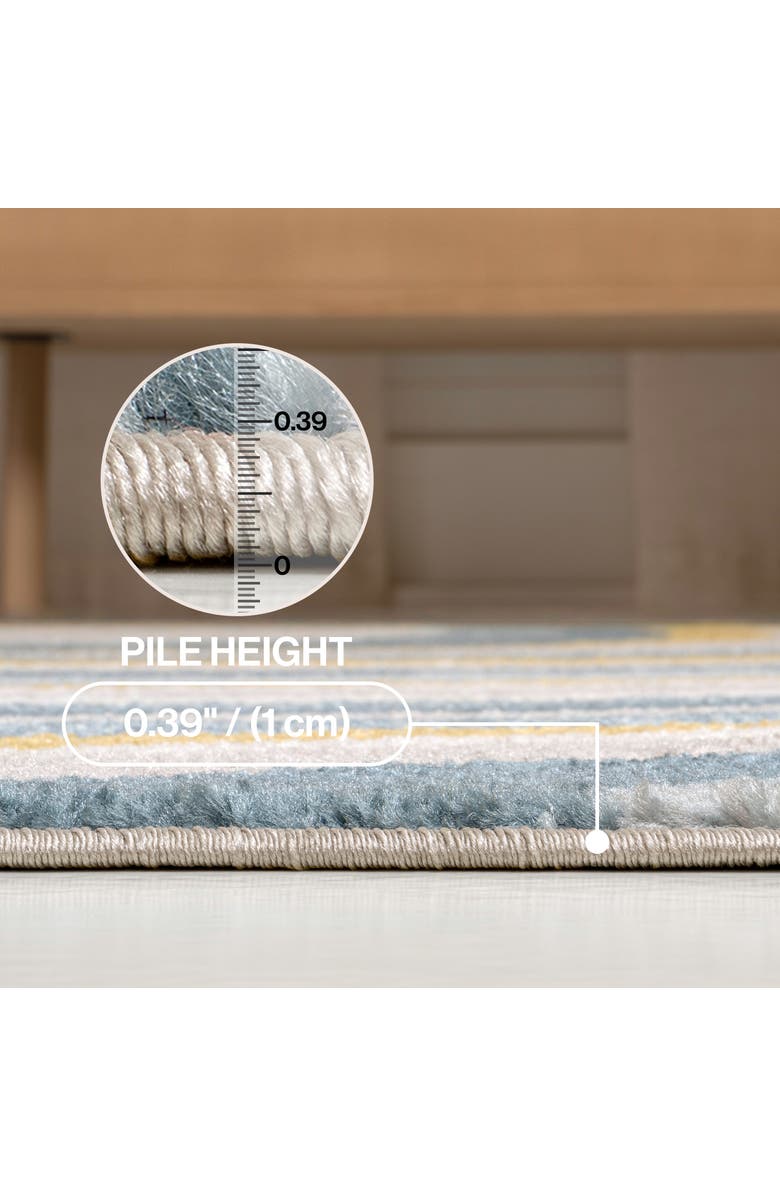 JONATHAN Y Flow Abstract Swirl Area Rug, Alternate, color, Blue/Mustard/Gray