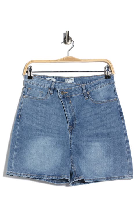 Crossover Waist Bermuda Shorts