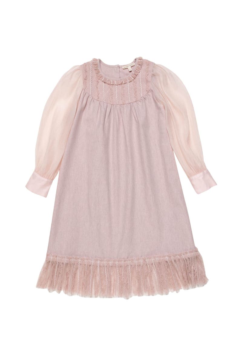 The Sunday Collective Ruffled Concert Dress, Main, color, Pink