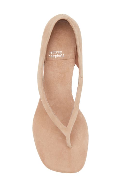 Shop Jeffrey Campbell Emelie Kitten Heel Sandal In Dark Beige Suede