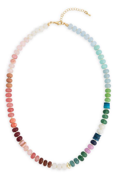 Mixed Bead Statement Necklace