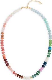 SAACHI Mixed Bead Statement Necklace