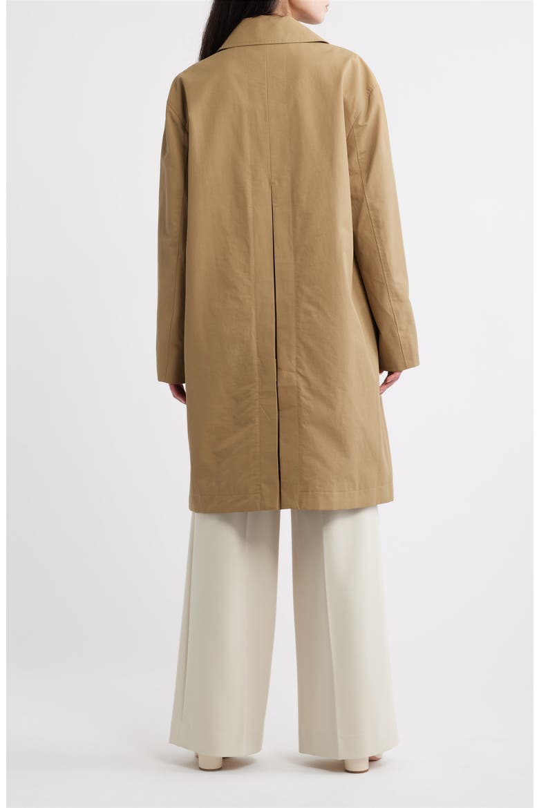 Tailored Longline Raincoat, Alternate, color, CARMELLO