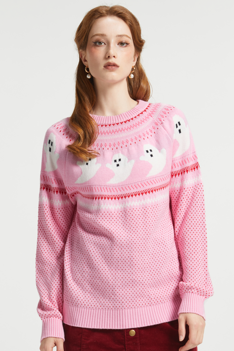 You've Been Ghosted Fair Isle Halloween Sweater