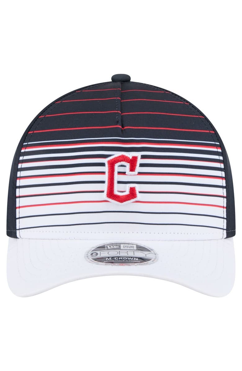 New Era Men's New Era  Navy Cleveland Guardians Gradient 9FORTY M-Crown Adjustable Hat, Alternate, color, Navy