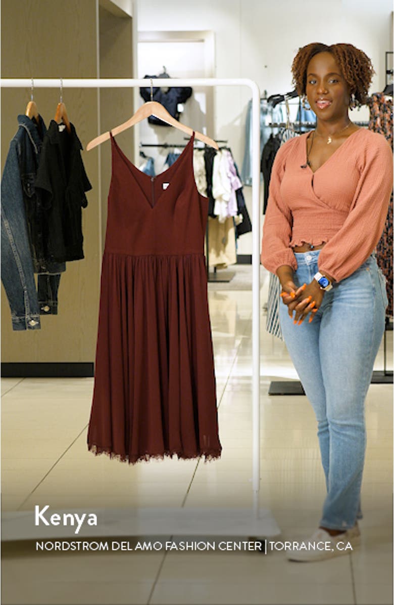 Alicia Mixed Media Midi Dress, sales video thumbnail