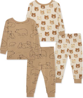 Brown Bear 2-Pack Stretch Viscose Pajama Set