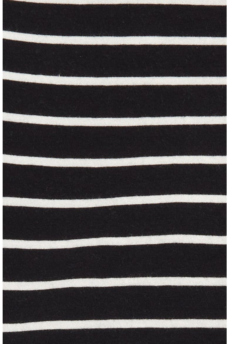 Kids' Nordstrom Grow with Me Organic Cotton Top & Pants Set, Alternate, color, BLACK STRIPE
