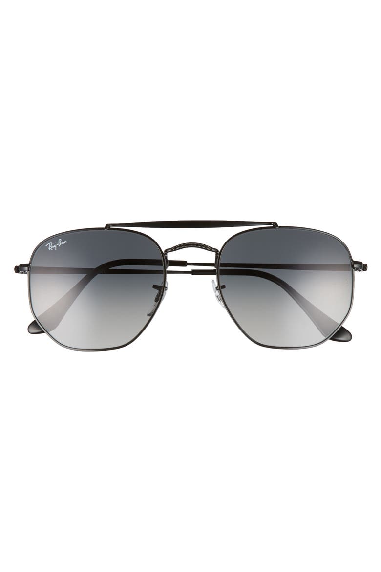 54mm Gradient Sunglasses, Alternate, color, BLACK