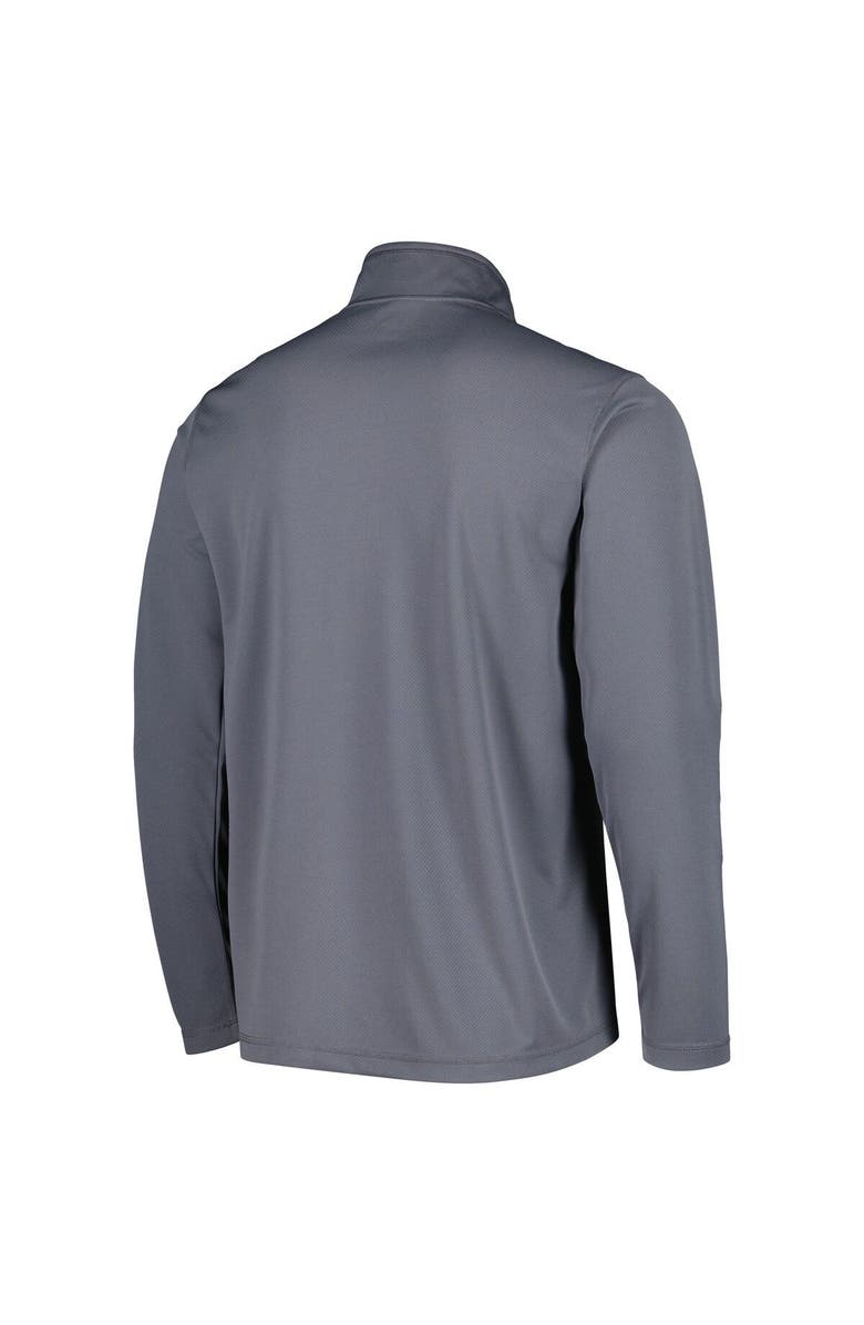 Champion Men's Champion Gray Indiana Hoosiers Textured Quarter-Zip Jacket, Alternate, color, 