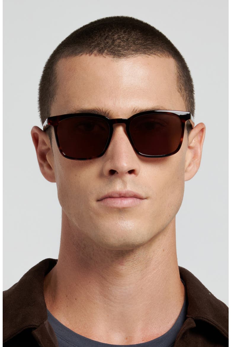 53mm Panthos Square Sunglasses, Alternate, color, HAVANA/ BROWN