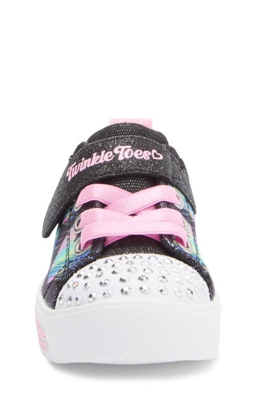 Skechers Kids' Heart Steps Twinkle Toes Sneaker In Black