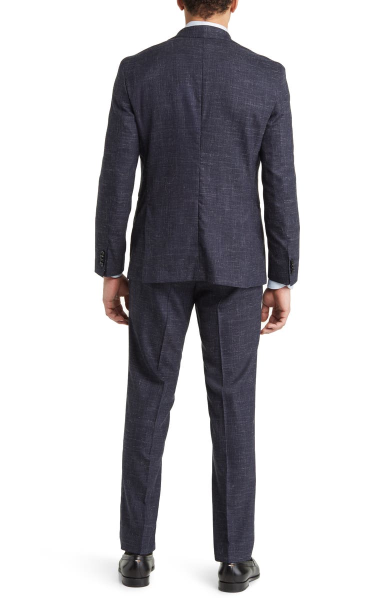 BOSS Huge/Genius Stretch Virgin Wool & Linen Suit, Alternate, color,