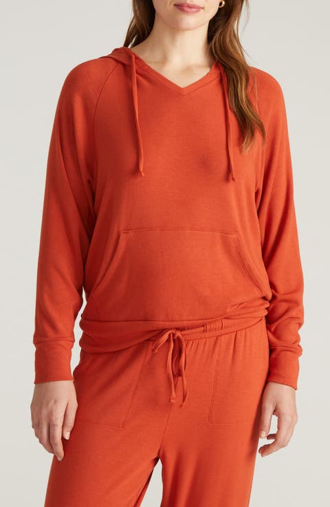 Travel Knit V-Neck Hoodie (Plus)