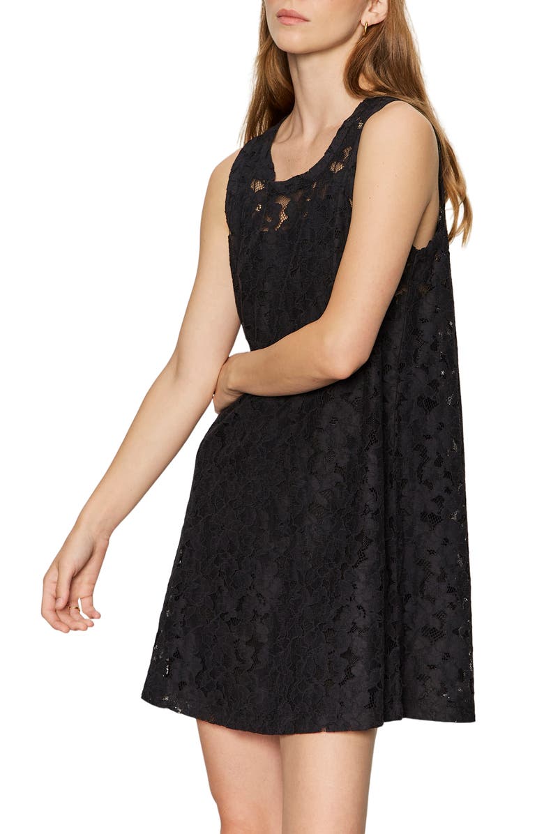 Sanctuary Sunday Best Lace Minidress, Alternate, color, Black