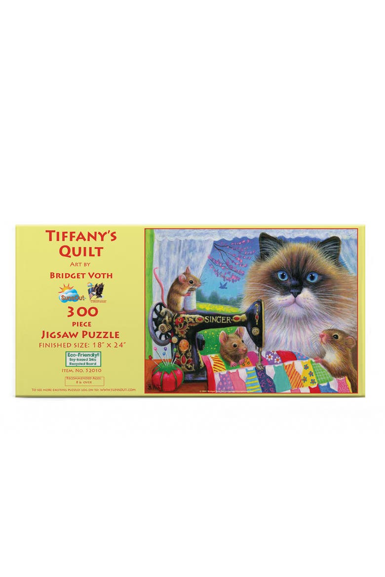 Tiffany's Quilt 300 piece Jigsaw Puzzle for Adults, Alternate, color, Multicolor