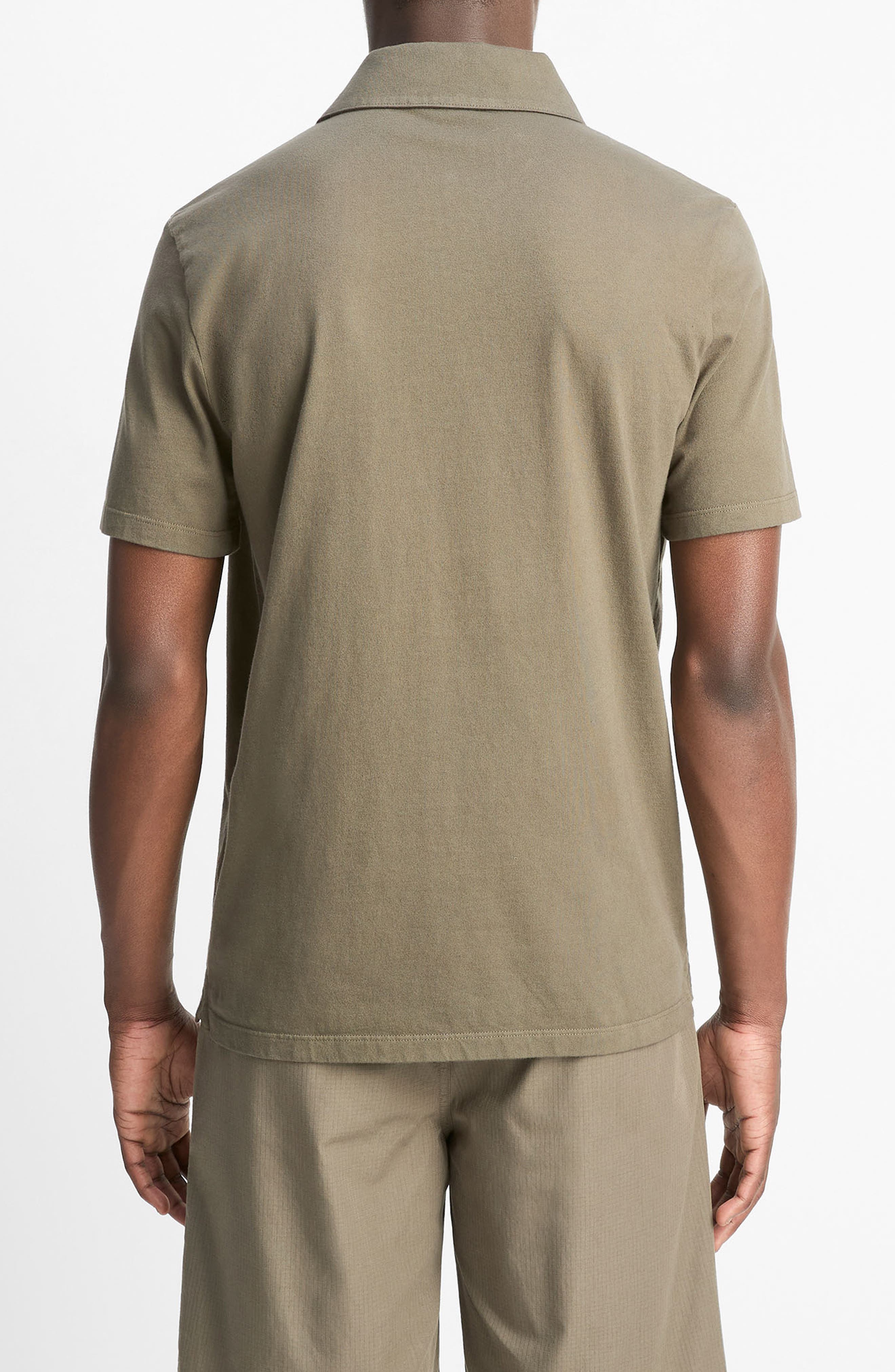Regular Fit Garment Dyed Cotton Polo - image 2